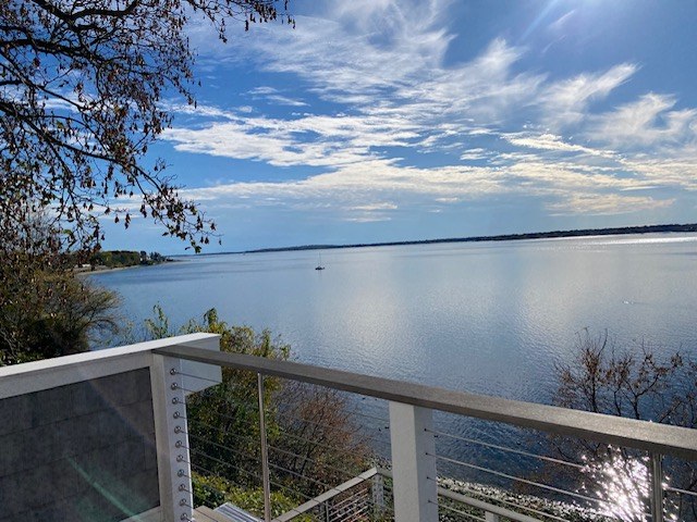 Panoramic view of the Providence River from the deck